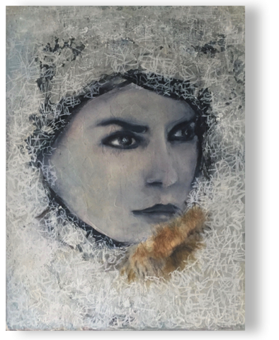 Fräulein Smilla
mixed media 30 x 40 cm, 2017